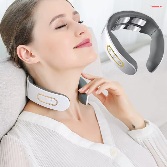 1Pc Cervical Massager Protable Mini Neck Shoulder Massager Deep Massage Neck Warm Pressing Neck Pressing Care