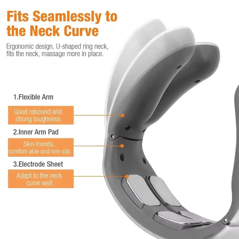 1Pc Cervical Massager Protable Mini Neck Shoulder Massager Deep Massage Neck Warm Pressing Neck Pressing Care